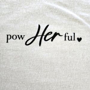 Gray Graphic Tee with Front & Black Text. NWOT Perfect For A Gift. PIT - PIT 23